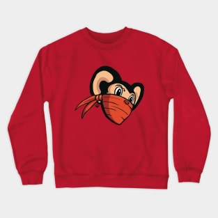 Ninja Mouse head Crewneck Sweatshirt